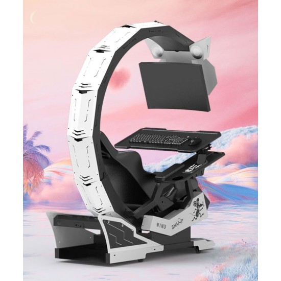 Modern computer cockpit, gaming chair, all in one office chair, multifunctional cockpit