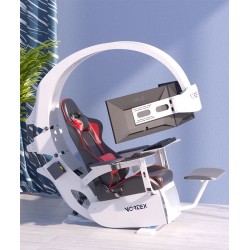 Computer chair, computer cockpit, integrated gaming table, computer cockpit for office, gamer room