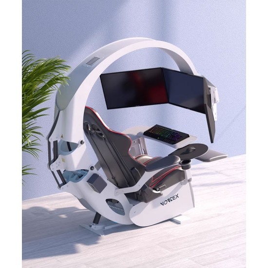 Computer chair, computer cockpit, integrated gaming table, computer cockpit for office, gamer room