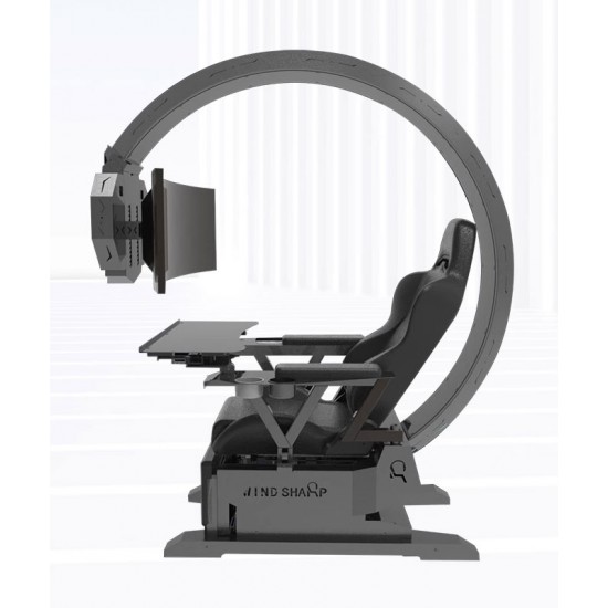 Computer cockpit, integrated table and chair, ideal computer chair, gamer chair