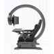 Computer cockpit, integrated table and chair, ideal computer chair, gamer chair