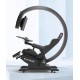 Computer cockpit, integrated table and chair, ideal computer chair, gamer chair
