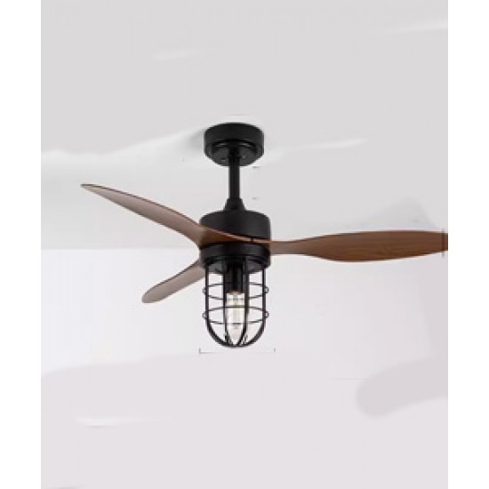 American industrial small ceiling fan lamp, home fan lamp for restaurant living room