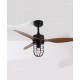 American industrial small ceiling fan lamp, home fan lamp for restaurant living room