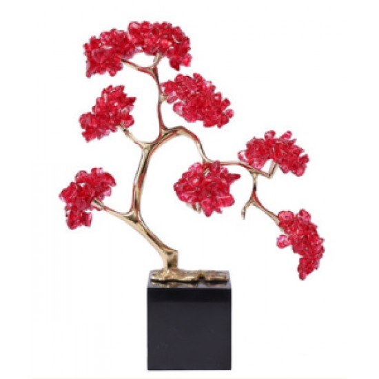 Handmade desktop wealth income symbol decor for home, Citrine fortune tree ornament entrance wine, decoration hand crafts 
