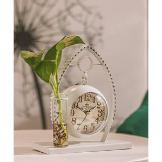 Creative silent clock decor, tabletop simple clock, kids and bedroom ornament