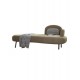 American simple modern chaise longue birch material sofa small apartment fabric chaise longue
