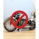 Alarm clock in the form of a motorcycle for a nostalgic style, Clock as decor, old-fashioned atmosphere in the house