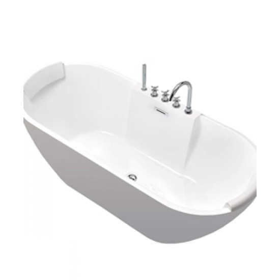 European style acrylic bathtub, thin edged trouble free bathtub for adults, independent insulation, modern standard bathtub