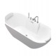 European style acrylic bathtub, thin edged trouble free bathtub for adults, independent insulation, modern standard bathtub