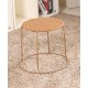 Comfortable folding rattan small round stool, dining table stool modern rattan economic seat
