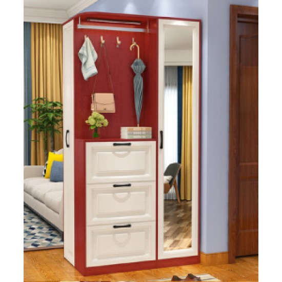 Modern multifunctional shoe cabinet with hanger practical shoe cabinet
