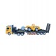 Electric remote control toy car for boys, flatbed trailer with forklift, car transporter garbage transport truck