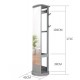 Full body mirror, floor mirror, rotating mirror for living room bedroom with multi-function hanger