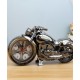 Alarm clock in the form of a motorcycle for a nostalgic style, Clock as decor, old-fashioned atmosphere in the house