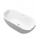European style acrylic bathtub, thin edged trouble free bathtub for adults, independent insulation, modern standard bathtub