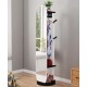 Full body mirror, floor mirror, rotating mirror for living room bedroom with multi-function hanger