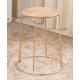 Comfortable folding rattan small round stool, dining table stool modern rattan economic seat