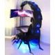 Scorpion design computer integrated gaming table and chair, comfortable computer accessory for home, office