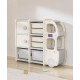Portable wardrobe, car-shaped wardrobe, children toy storage cabinet, large capacity wardrobe