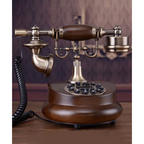 European style retro old-fashioned rotary phone, American antique home landline creative phone