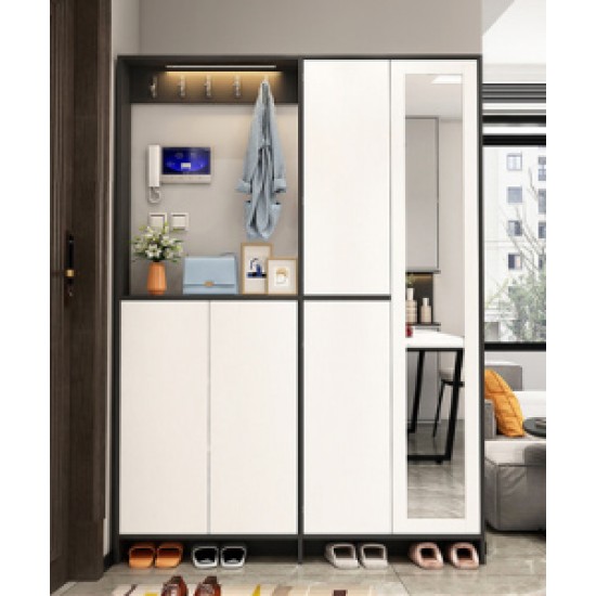 Cabinet for shoes in the hallway Light luxury slim shoe cabinet high capacity hallway cabinet