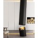 Suspended spray 3d fireplace humidifier with imitation of fire, wood-burning fireplace for home and garden
