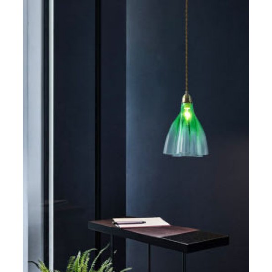 Nordic minimalist stained glass hanging line bedside lamp, post-modern creative bedroom restaurant lamp, small chandelier