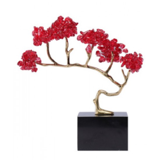 Handmade desktop wealth income symbol decor for home, Citrine fortune tree ornament entrance wine, decoration hand crafts 