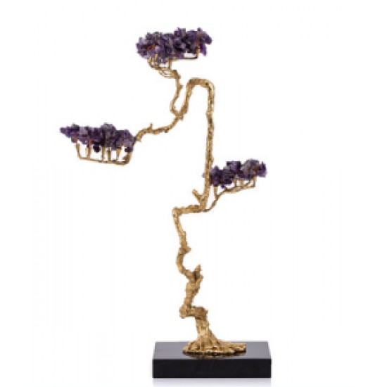 Handmade desktop wealth income symbol decor for home, Citrine fortune tree ornament entrance wine, decoration hand crafts 