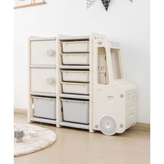 Portable wardrobe, car-shaped wardrobe, children toy storage cabinet, large capacity wardrobe