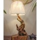 Original handmade floor lamp table lamp for the living room and bedroom made of high quality solid wood, retro bedside lamp