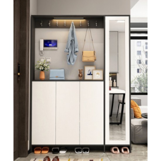 Cabinet for shoes in the hallway Light luxury slim shoe cabinet high capacity hallway cabinet