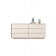 Luxurious Cream Style Solid Wood Wardrobe minimalist cabinet with five or six drawers