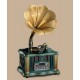 Retro phonograph, antique decoration for living room, vinyl record player, old fashioned creative design record music player