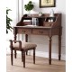 American retro solid wood desk, computer desk with bookcase combination, children's study desk, bedroom table