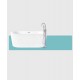 European-style acrylic home bathtub, double deepening isolation bathtub, simple bathroom decoration combination