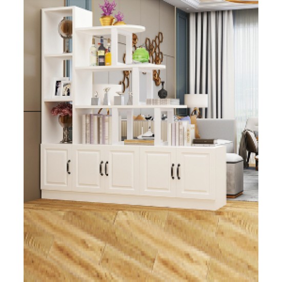 Multi-functional solid wood partition cabinet with large capacity separation cabinet hallway living room
