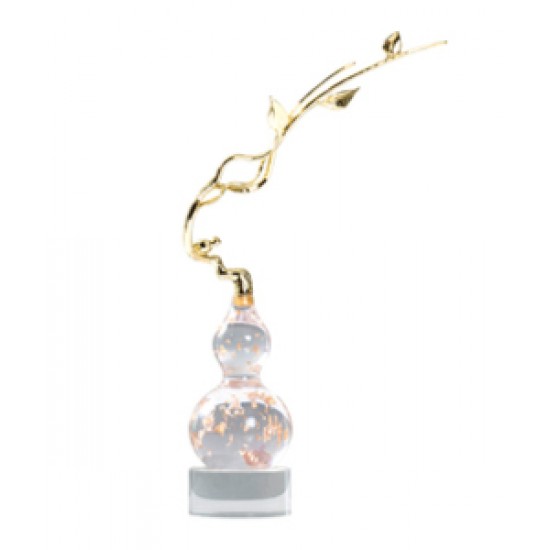 Everyday desktop decor for the living room, light luxury transparent gourd ornaments, porch decoration
