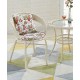 Balcony table and chair set, rattan chair three-piece set, leisure round table and chairs, small tea table combination