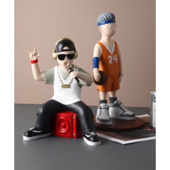 Creative decoration rap and basketball player for boys