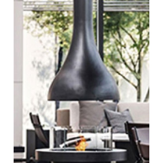 Suspended spray 3d fireplace humidifier with imitation of fire, wood-burning fireplace for home and garden