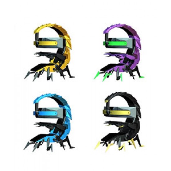 Scorpion design computer integrated gaming table and chair, comfortable computer accessory for home, office