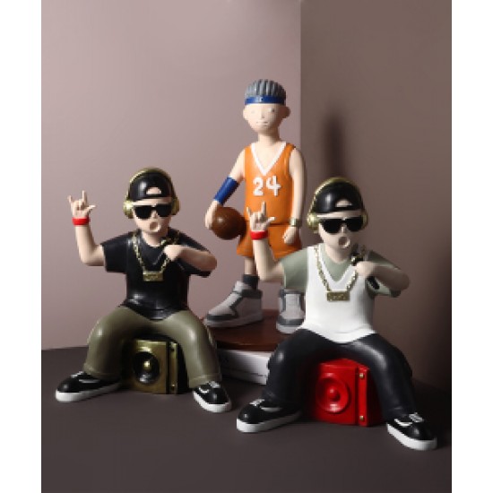 Creative decoration rap and basketball player for boys