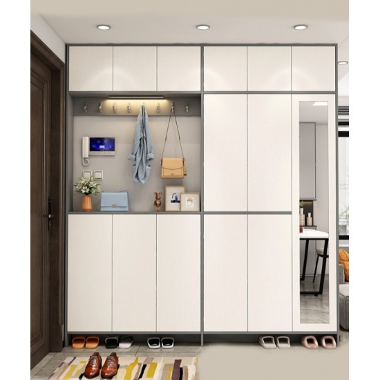 Cabinet for shoes in the hallway Light luxury slim shoe cabinet high capacity hallway cabinet