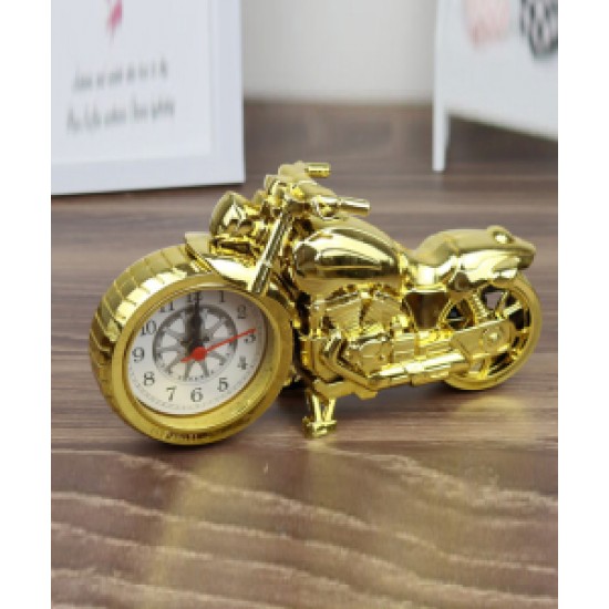 Alarm clock in the form of a motorcycle for a nostalgic style, Clock as decor, old-fashioned atmosphere in the house