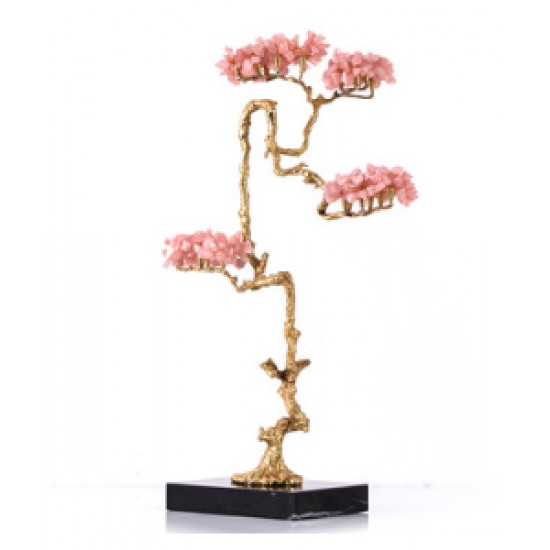Handmade desktop wealth income symbol decor for home, Citrine fortune tree ornament entrance wine, decoration hand crafts 