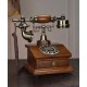 European style retro antique telephone, antique old-fashioned dial-up telephone, landline telephone for home
