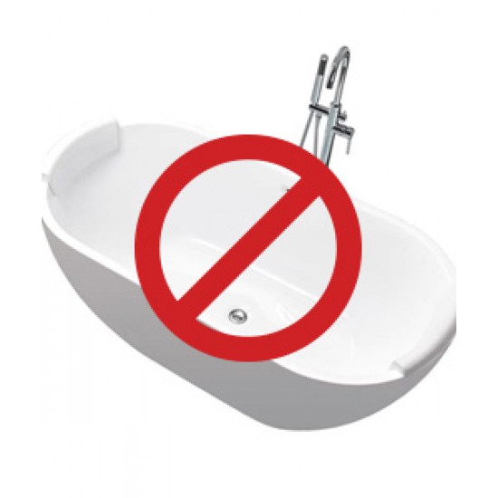 European style acrylic bathtub, thin edged trouble free bathtub for adults, independent insulation, modern standard bathtub