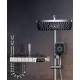 Gray rain shower set, the ultimate showering luxury for a customizable and refreshing experience